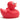 Quietscheentchen rot - 4,5 cm