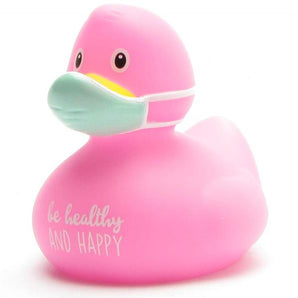 Corona Badeente "Be healthy and happy"