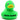 Badeente grün - Personalisiert - schwarz