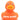 Badeente orange - Personalisiert - weiss