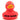 Badeente rot - Personalisiert - schwarz