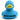 Badeente blau - Personalisiert - schwarz