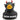Badeente Teufel schwarz - Personalisiert - weiss