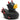 Badeente Teufel schwarz - Personalisiert - weiss