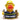 THW Badeente - Personalisiert - weiss