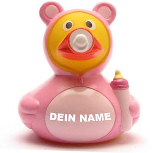 Baby Mädchen Badeente - Personalisiert
