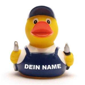 Badeente Mechaniker - Personalisiert