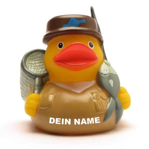 Badeente Angler - Personalisiert