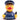 Ente Polizist - PERSONALISIERT - weiss
