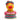 Tropical Girl Ente - PERSONALISIERT - weiss