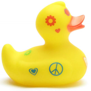 Peace - Hippie Badeente
