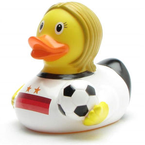 Badeente Fußballerin **