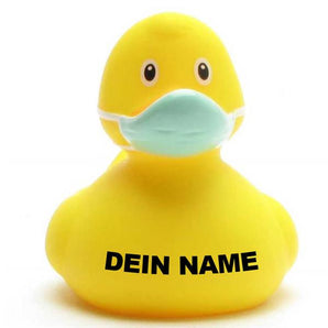 Corona Ente gelb - Personalisiert