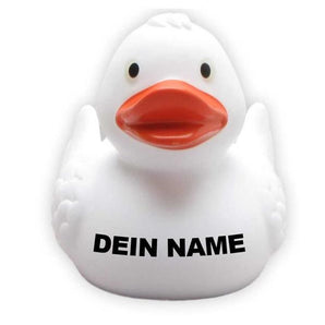 Ente Walli weiss - Personalisiert