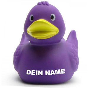 Badeente Selina lila - Personalisiert
