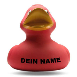 XXL-Ente Eva rot 30 cm - Personalisiert