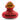 XXL-Ente Eva rot 30 cm - PERSONALISIERT - schwarz