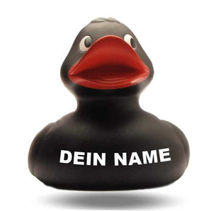 XXL-Ente Amelie schwarz 30 cm - Personalisiert