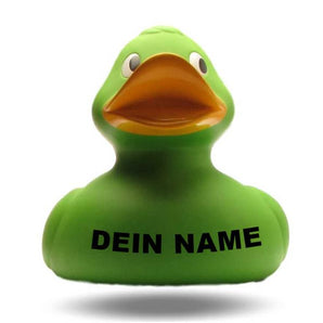 XXL-Ente Alina grün 31 cm - Personalisiert
