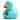 "Be loved" Badeente - türkis
