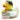Badeente Zenzi mit pinker Schürze und Herzamulett