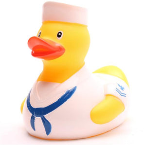 Matrosen Badeente - weiss