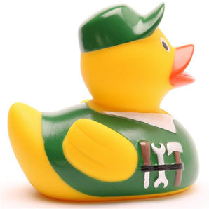 Badeente Hausmeister - grün