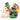 Mini-Enten Halloween - 4er Set