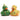 Mini-Enten Weihnachtsbaum - 2er Set