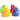 Plastikenten 8,5 cm - 4er Set