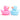 Badeenten pink/blau - 2er Set