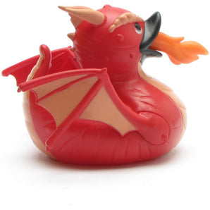 Drache rot Badeente