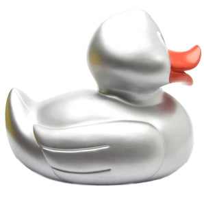 XXL-Badeente Eva silber 31cm