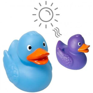 Quietscheente Magic Duck mit UV-Farbwechsel - blau zu lila
