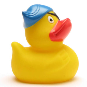 Piraten Badeente blauer Hut + Augenklappe