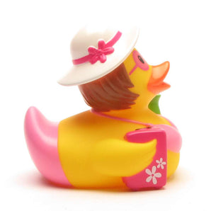 Quietscheente Urlauberin