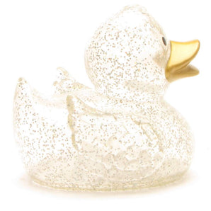 Badeente Camilla - Glitzer mit goldenem Schnabel