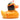 Badeente Indianer Häuptling - orange