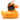 Badeente Indianer Häuptling - orange