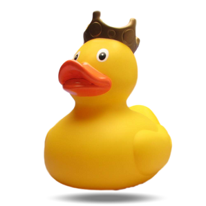 XXL Badeente König gelb