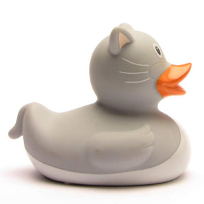 Quietscheente Katze-grau