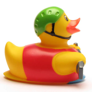 Badeente Ruderboot
