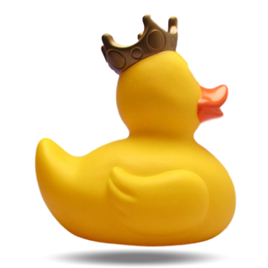 XXL Badeente König gelb